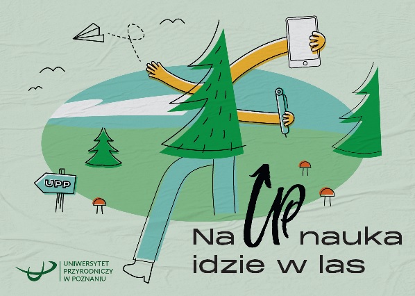 widokówka jednego z wydziałów Uniwersytetu Przyrodniczego w Poznaniu