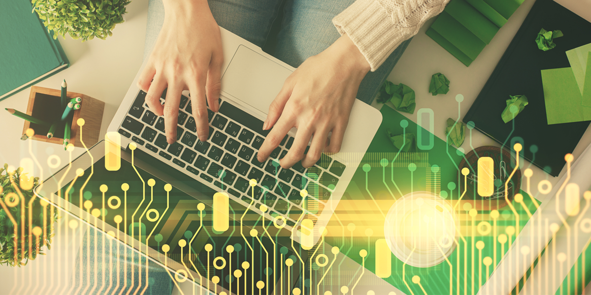 Grafika nowoczesna laptop 