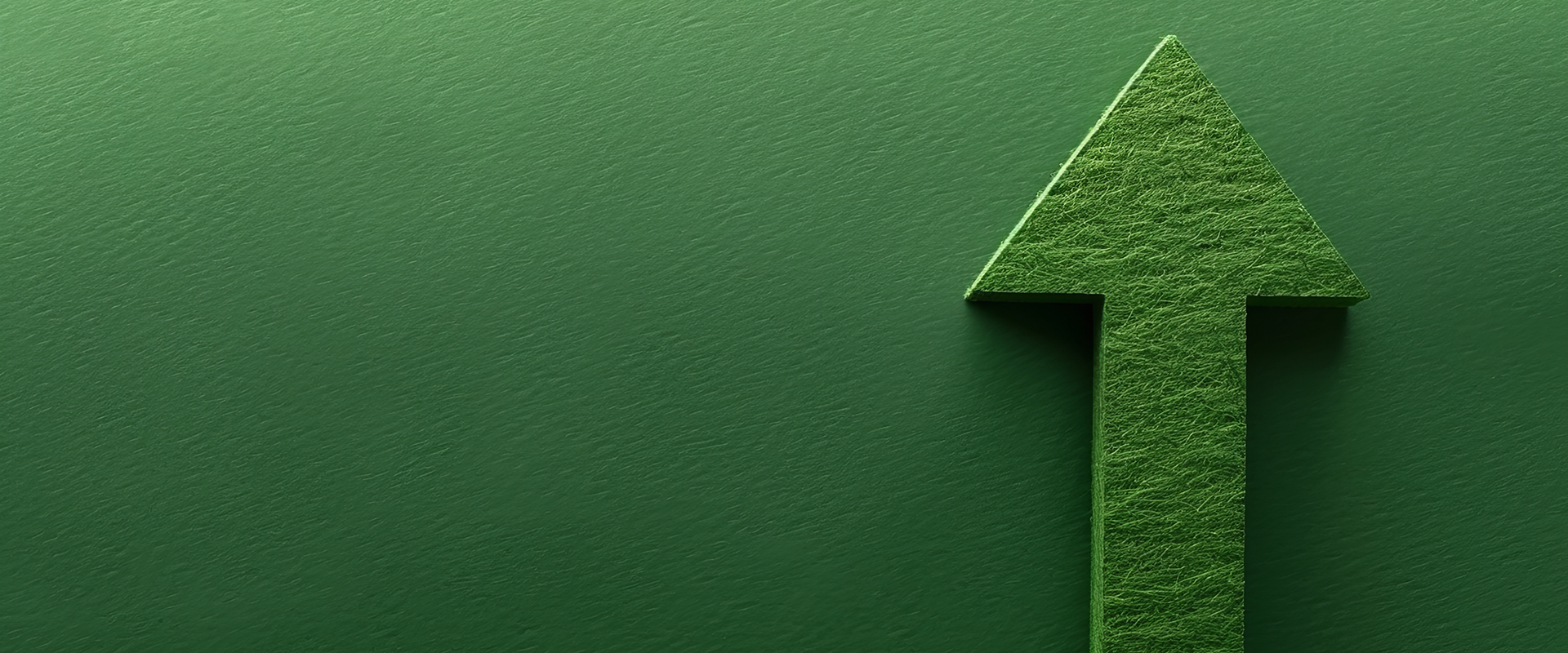 grafika przedstawia zieloną strzałkę na zielonym tle, strzałka wskazuje w górę