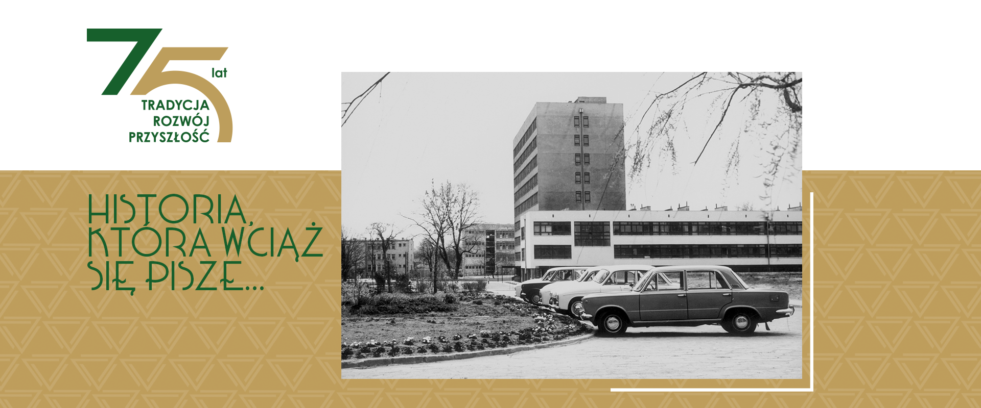 BANER ZE ZDJĘCIEM COLLEGIUM MAXIMUM Z LAT 70-TYCH