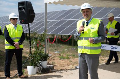 otwarcie elektrowni fotowoltaicznej Rokietnica na terenie Uniwersytetu Przyrodniczego w Poznaniu