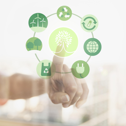 grafika - zbiór znaków środowiskowych z bliska