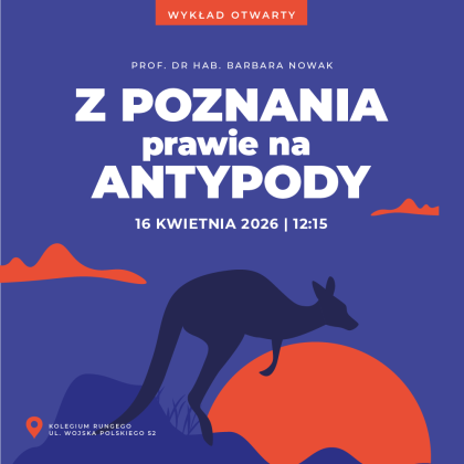 grafika "Z Poznania prawie na antypody"
