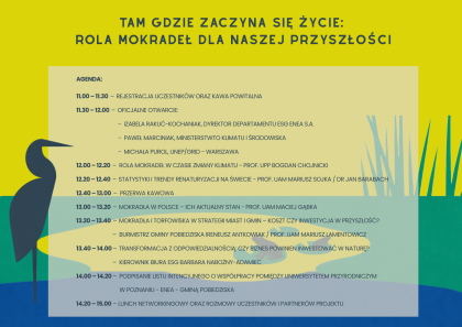 Enea dla mokradeł plakat
