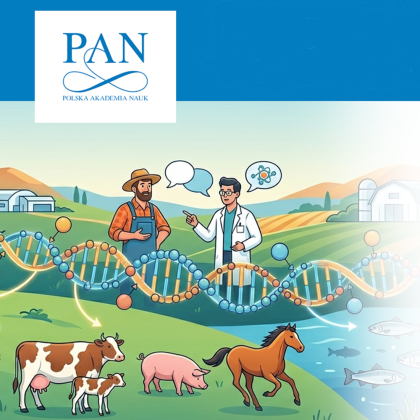 grafika webinarium przedstawiająca sielski krajobraz - pola, zwierzęta, farmerów