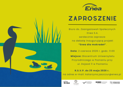 Enea dla mokradeł plakat