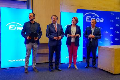 Uczestnicy wydarzenia Mokradła dla klimatu i bioróżnorodności „ENEA dla mokradeł”