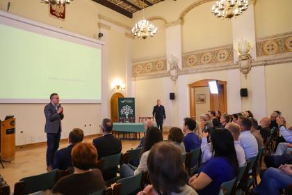 Uczestnicy debaty o przyszłości Golęcina na UPP