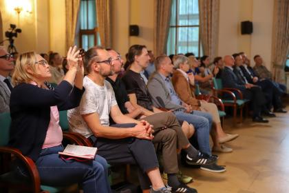 Uczestnicy debaty o przyszłości Golęcina na UPP